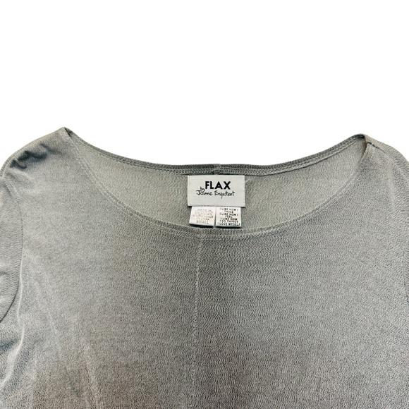 FLAX by Jeanne Engelhart Maxi Long Sleeve Dress - Grey - Picture 5 of 9